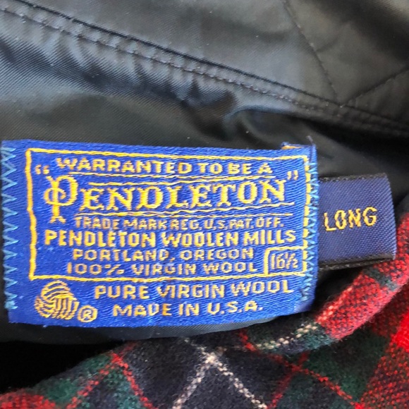 Pendleton Virgin Wool Plaid Vintage Long Sleeve Long - Picture 4 of 11